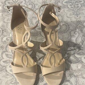 Vince Camuto Women's Beige Strappy Heels